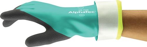 Chemiehandschuh AlphaTec 58-735 Gr.10 grün EN 388,EN 374 PSA III ANSELL