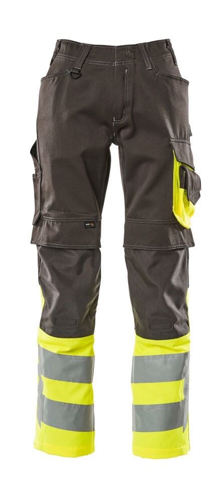 Hose mit Knietaschen SAFE SUPREME Dunkelanthrazit/Hi-vis Gelb 82C48