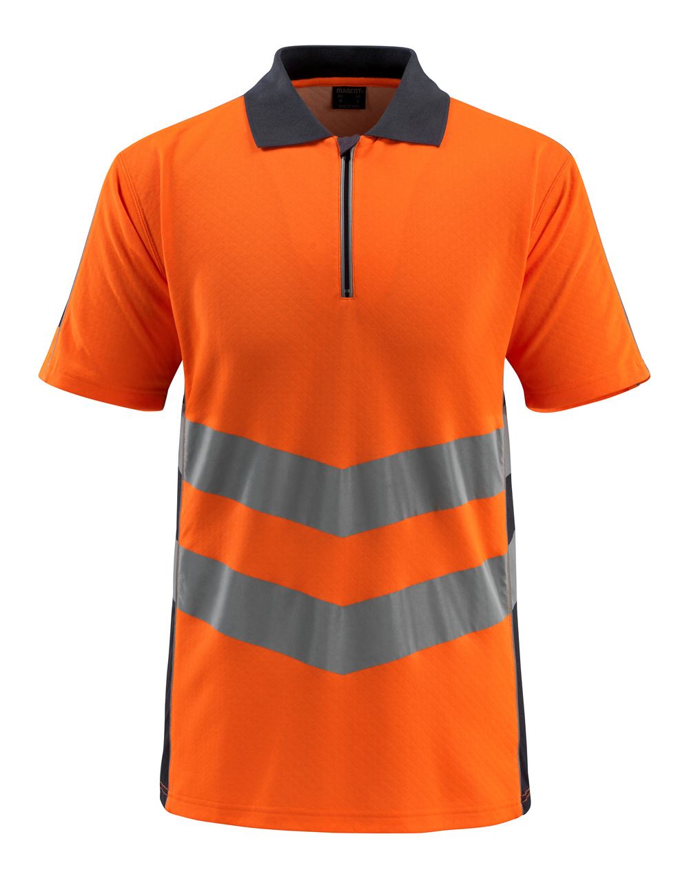 Polo-Shirt SAFE SUPREME Hi-vis Orange/Schwarzblau 2XL