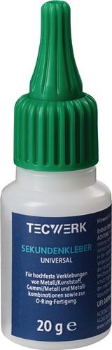 Sekundenkleber Univ.20g NSF S4 farblos Flasche TECWERK
