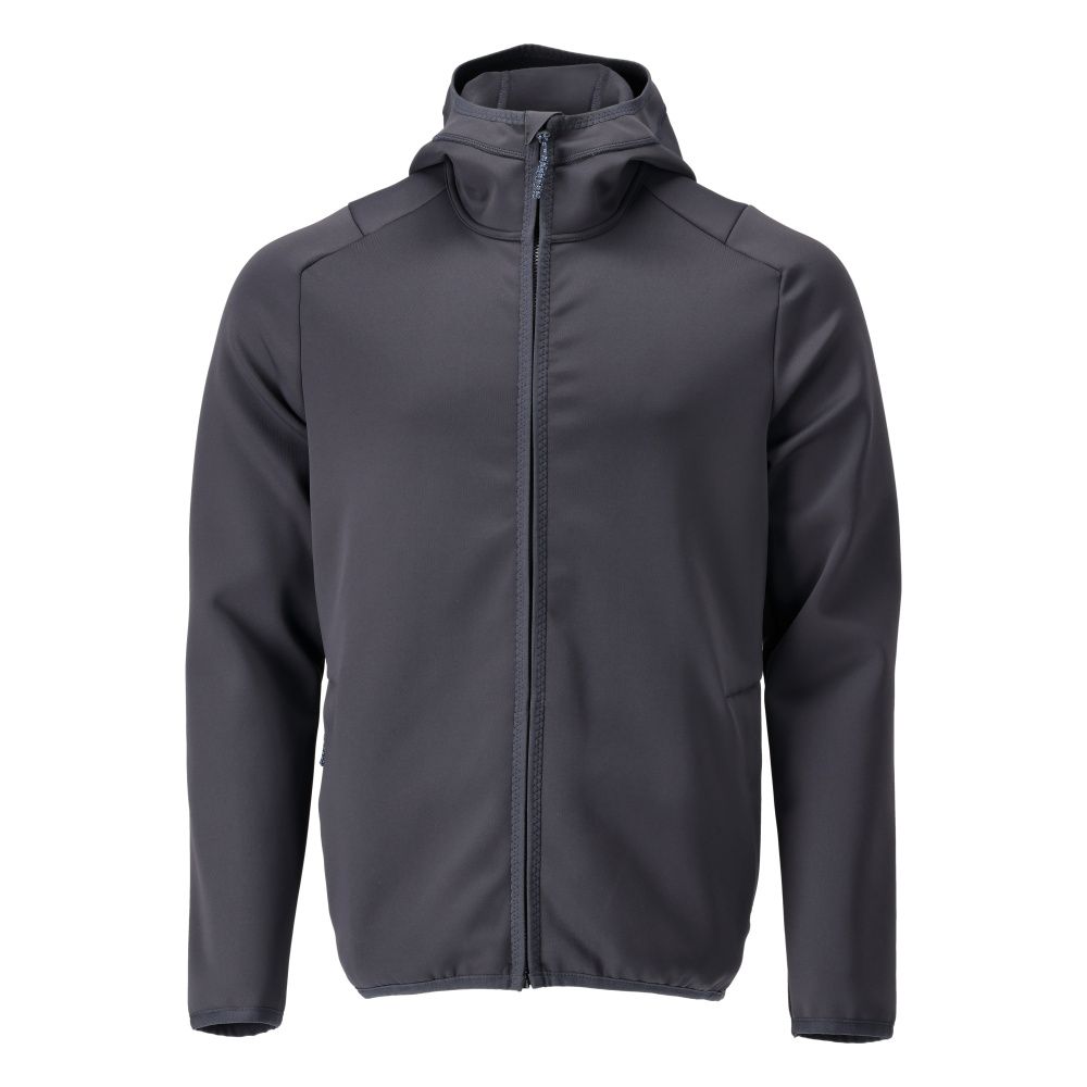 Fleecejacke mit Kapuze CUSTOMIZED Schwarzblau S