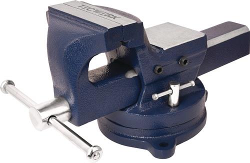 Gußschraubstock Backen-B.100mm Spann-W.104mm Eisenguss (Sphäroguss) TECWERK