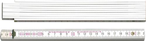 Gliedermaßstab L.2m B.16mm mm/cm EG III Buche weiß BMI