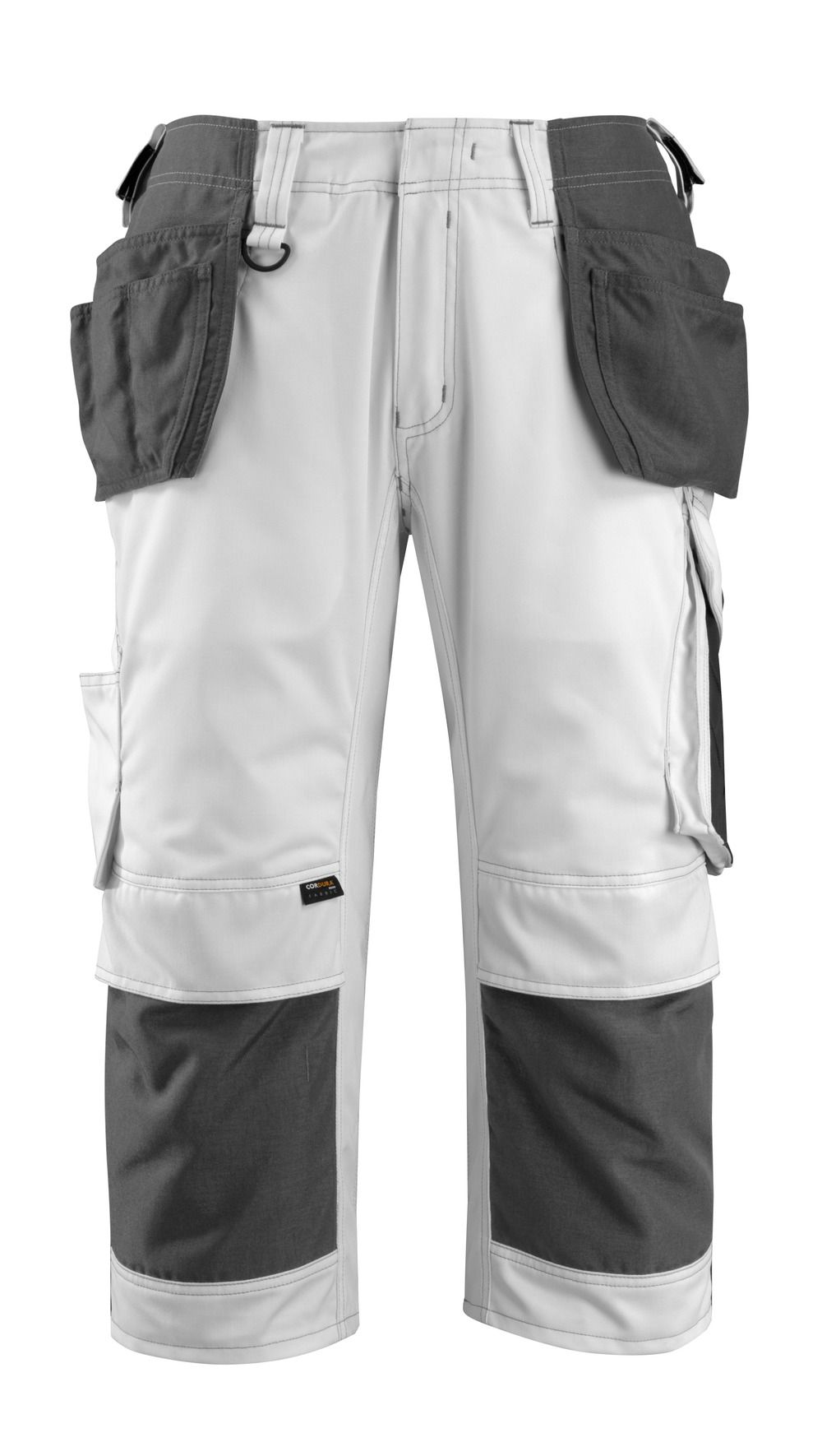 Dreiviertel-Hose mit Hängetaschen UNIQUE Weiß/Dunkelanthrazit C66