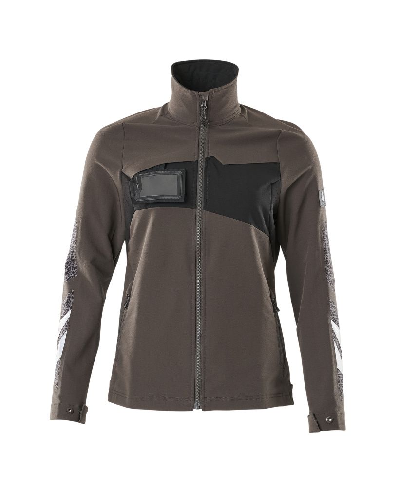 Damen-Passform Jacke ACCELERATE Dunkelanthrazit/Schwarz 4XL