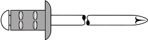 Blindniet PolyGrip® Nietschaft dxl 4,0x10,0mm Alu/Edelstahl 100 St.GESIPA