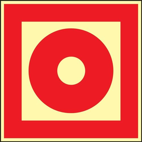 Brandschutzzeichen BGV A8 L148xB148mm Brandmelder Folie