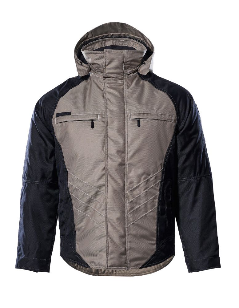 Winterjacke UNIQUE Hellkhaki/Schwarz L