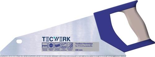 Handsäge Blatt-L.350mm 12 feine Spezialzahnung TECWERK