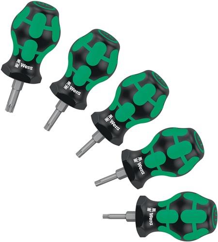 Schraubendrehersatz Stubby TX 1 5-tlg.Kraftform,mehrkomponentig WERA