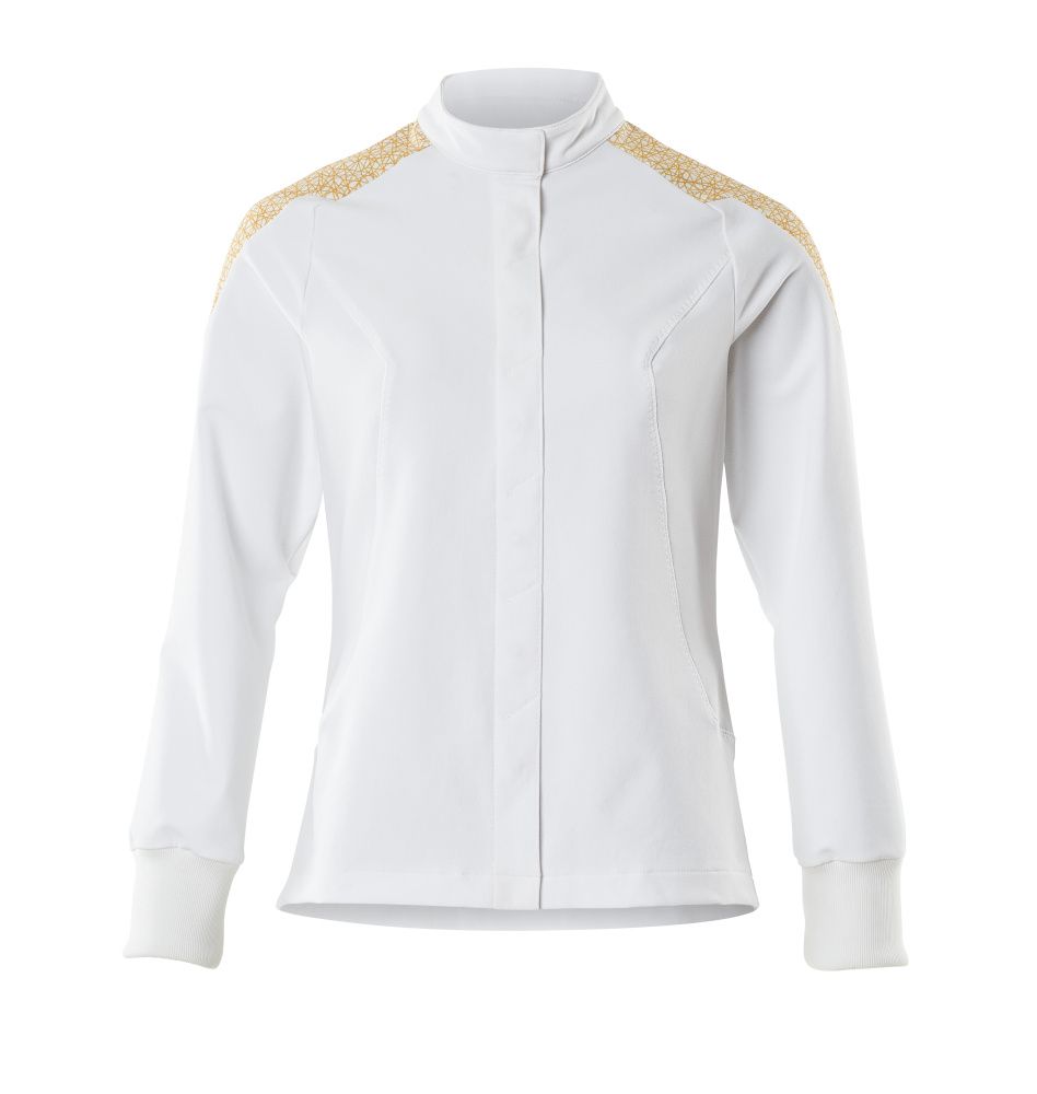 Damen-Passform Jacke FOOD & CARE Weiß/Currygelb M