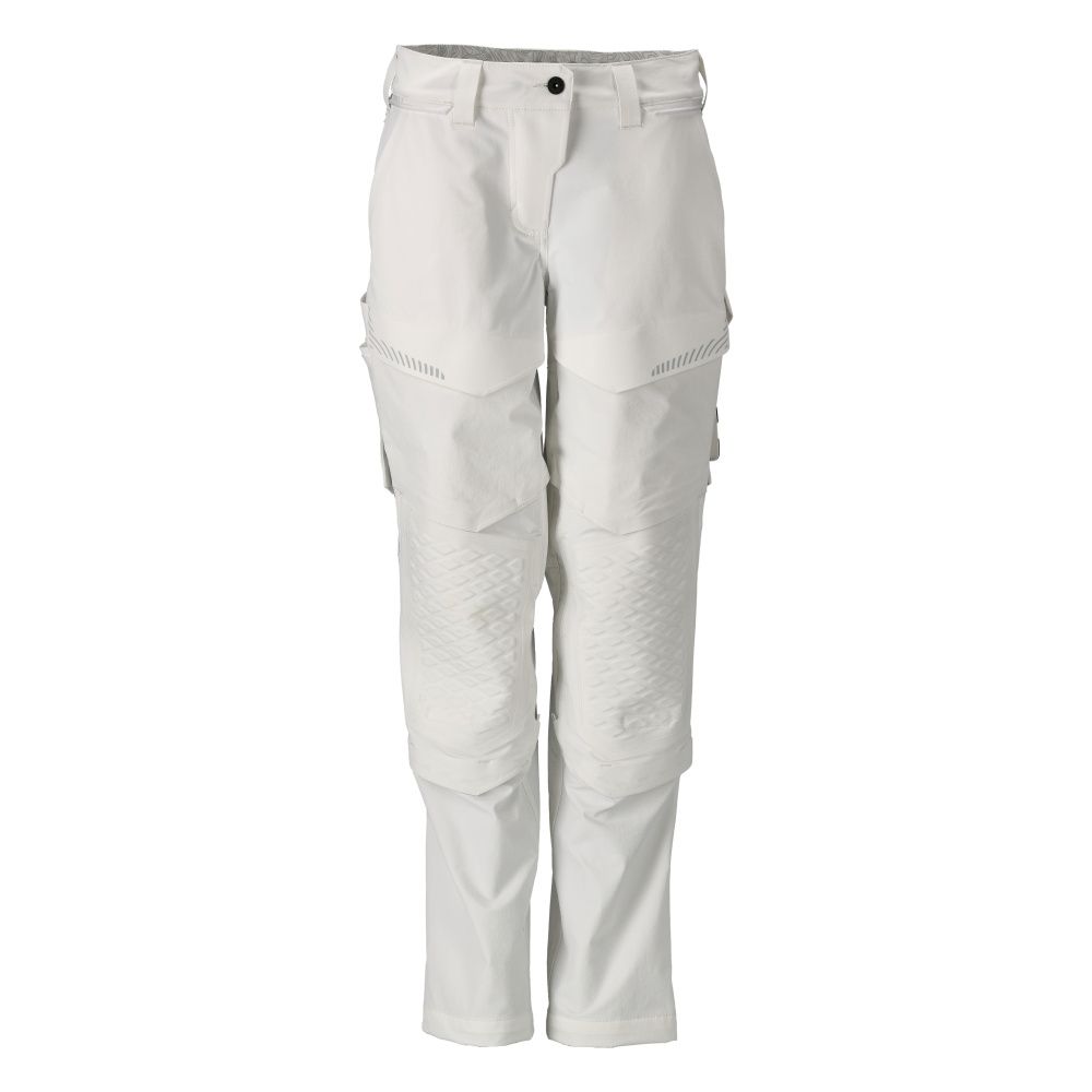 Damen-Passform DIAMOND Hose mit Knietaschen, Maler CUSTOMIZED Weiß 76C48