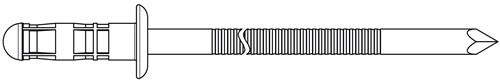 Blindniet PolyBulb® Nietschaft dxl 4,8x11mm Alu./STA 250 St.GESIPA