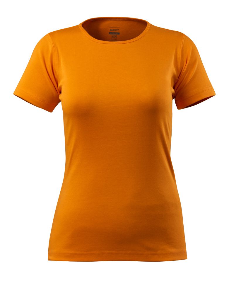 Damen-Passform T-Shirt CROSSOVER Hellorange XS