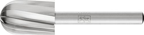 Frässtift C1625 D.16mm Kopf-L.25mm Schaft-D.6mm HSS Verz.ALU PFERD