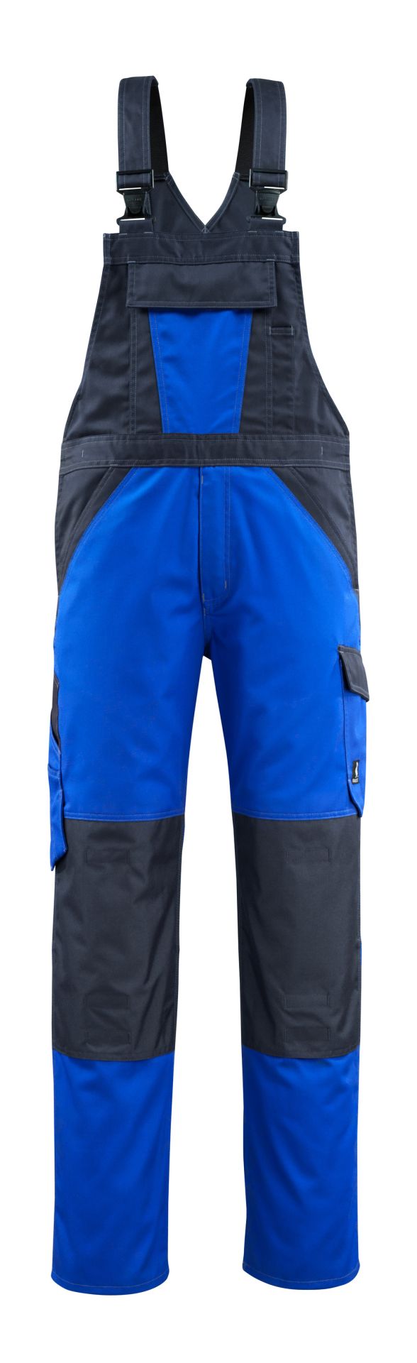 Latzhose mit Knietaschen LIGHT Kornblau/Schwarzblau 76C48