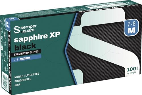 Einw.-Handsch.Semperguard® Sapphire XP black Gr.L schwarz Nitril 100 St./Box